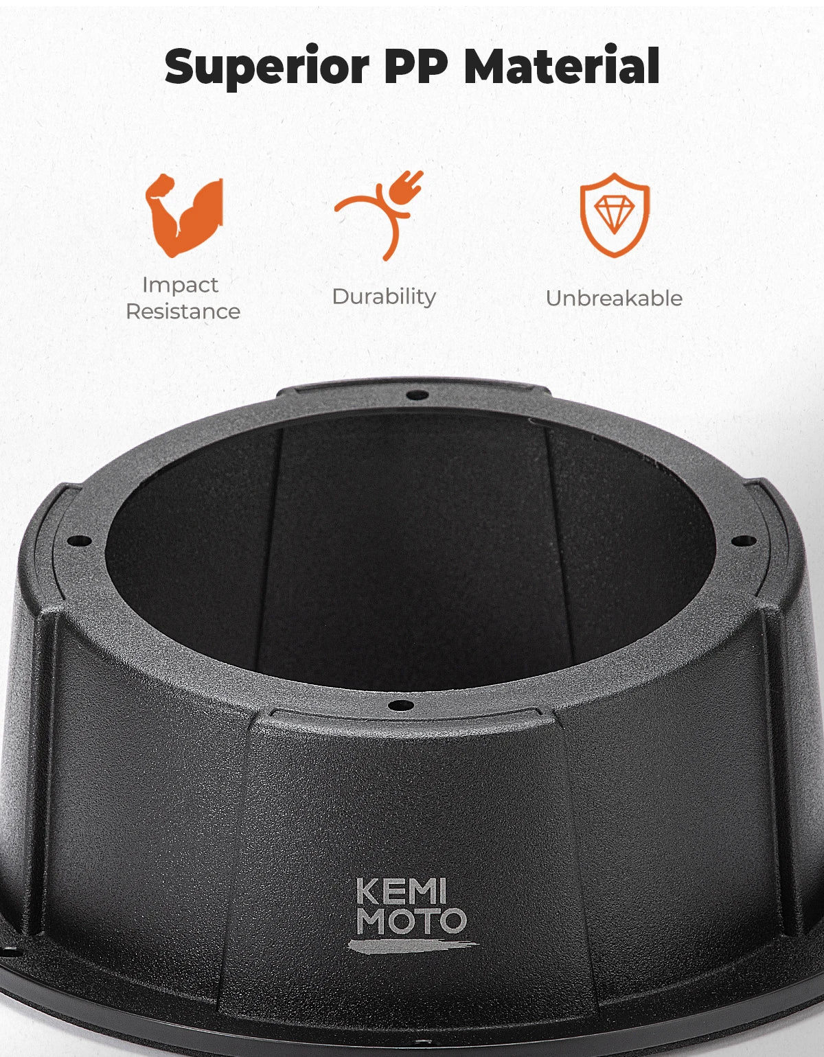 KEMIMOTO 6.5" Angled Speaker Pod Enclosures – UTV, ATV, Boat Speaker Pod Enclosure Nixie