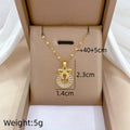 Butterfly Bow Pendant Necklace | Gold Stainless Steel | Nixie Pendant Necklace Nixie XL2606-453