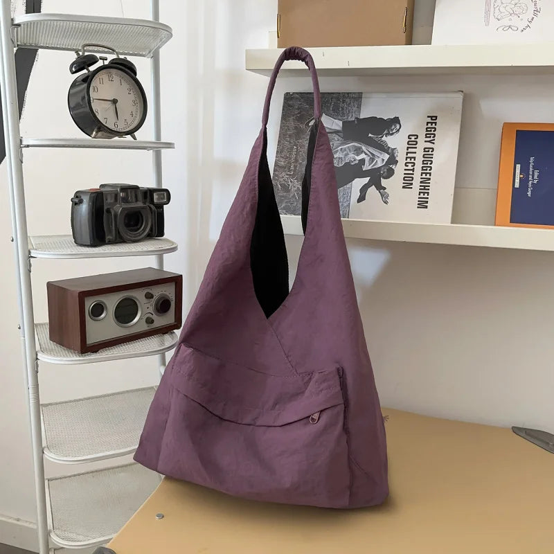 Harajuku Dumpling Shoulder Bag – Large Casual Nylon Hobo Bag Hobo Shoulder Bag Nixie