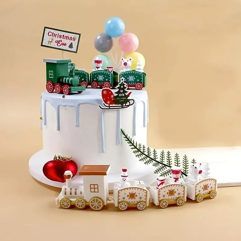 Christmas Train Ornament Zinc Alloy Festive Tree & Table Decor Christmas Ornament Nixie