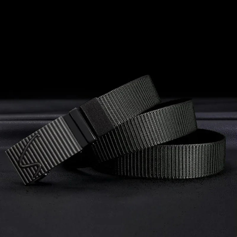 Unisex Tactical Canvas Belt – Outdoor Military Style, 120cm Tactical Canvas Belt Nixie