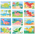12Pcs 3D EVA Sticker DIY Cartoon Animal Puzzle Toy for Kids Kids Craft Sticker Set Nixie Style B