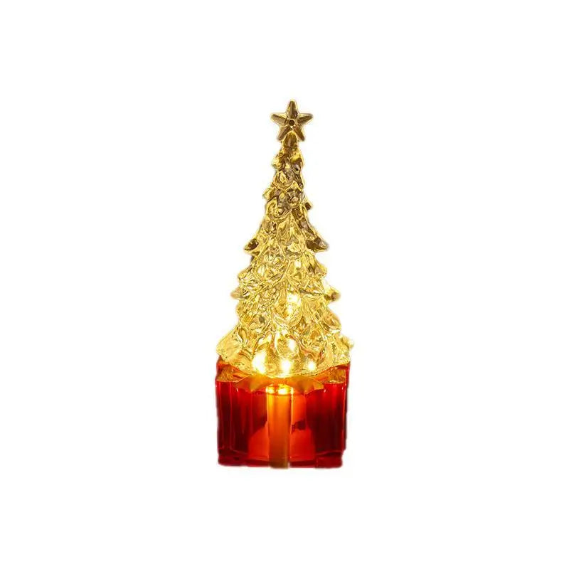 Crystal Christmas Tree LED Night Light | Warm Xmas Glow Decor LED Night Light Nixie