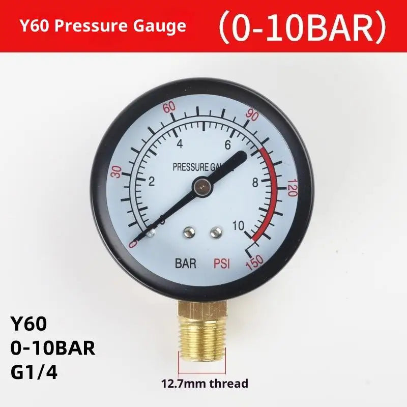Air Pressure Gauge 0-25Bar/0-10Bar/0-12Bar – DIY Compressor Pressure Gauge Nixie A4