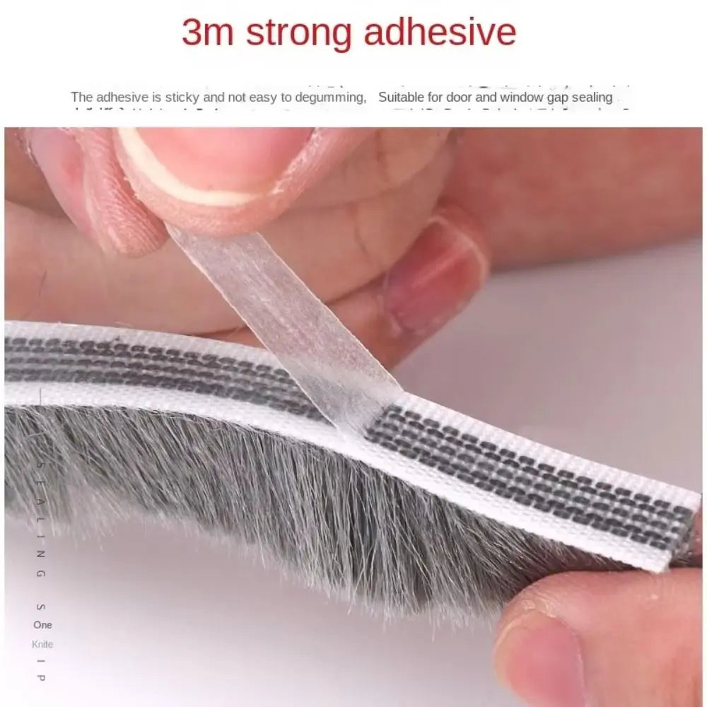 10M Self-Adhesive Door Brush Seal Strip – Draft & Dust Guard Door Brush Seal Strip Nixie