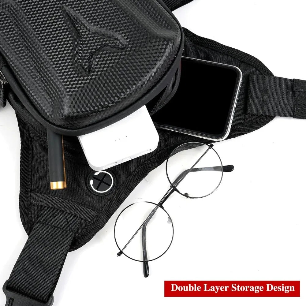 Nixie Motorcycle Drop Leg Bag Tactical Thigh Pouch – Black Drop Leg Bag Nixie