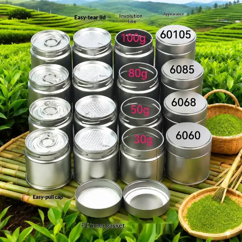 Mini Airtight Matcha Tin – Sealed Spice & Tea Storage Jar Spice Storage Tin Nixie