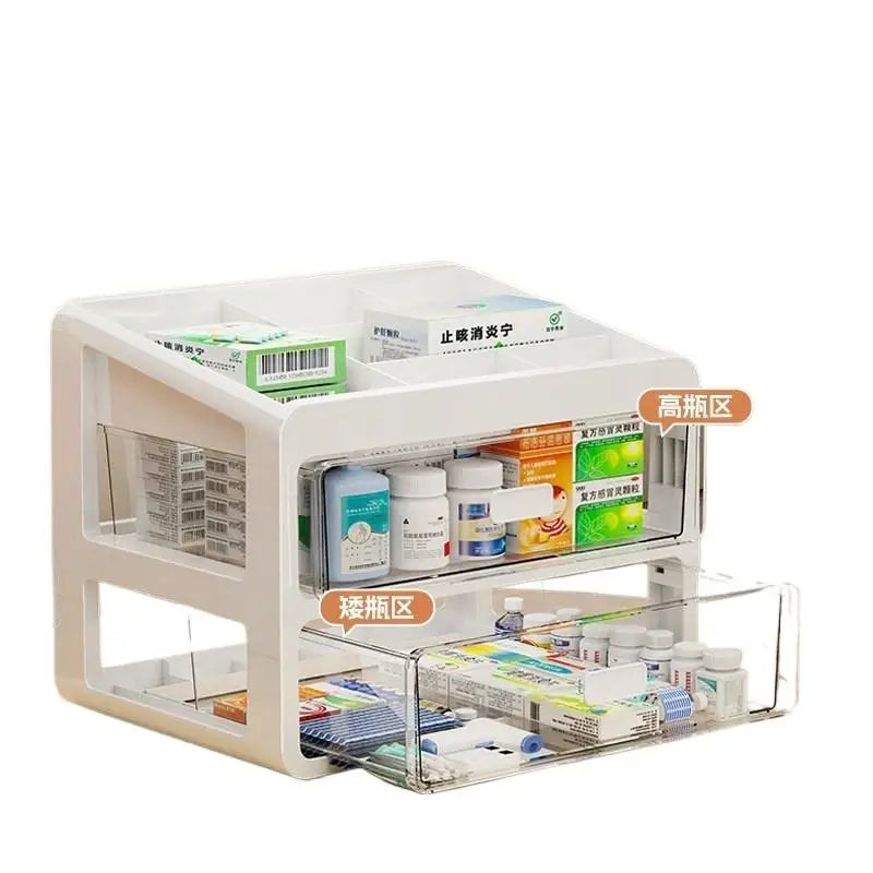 Multi-Layer Drawer Medicine Storage Box | Large Capacity Drawer Storage Organizer Nixie