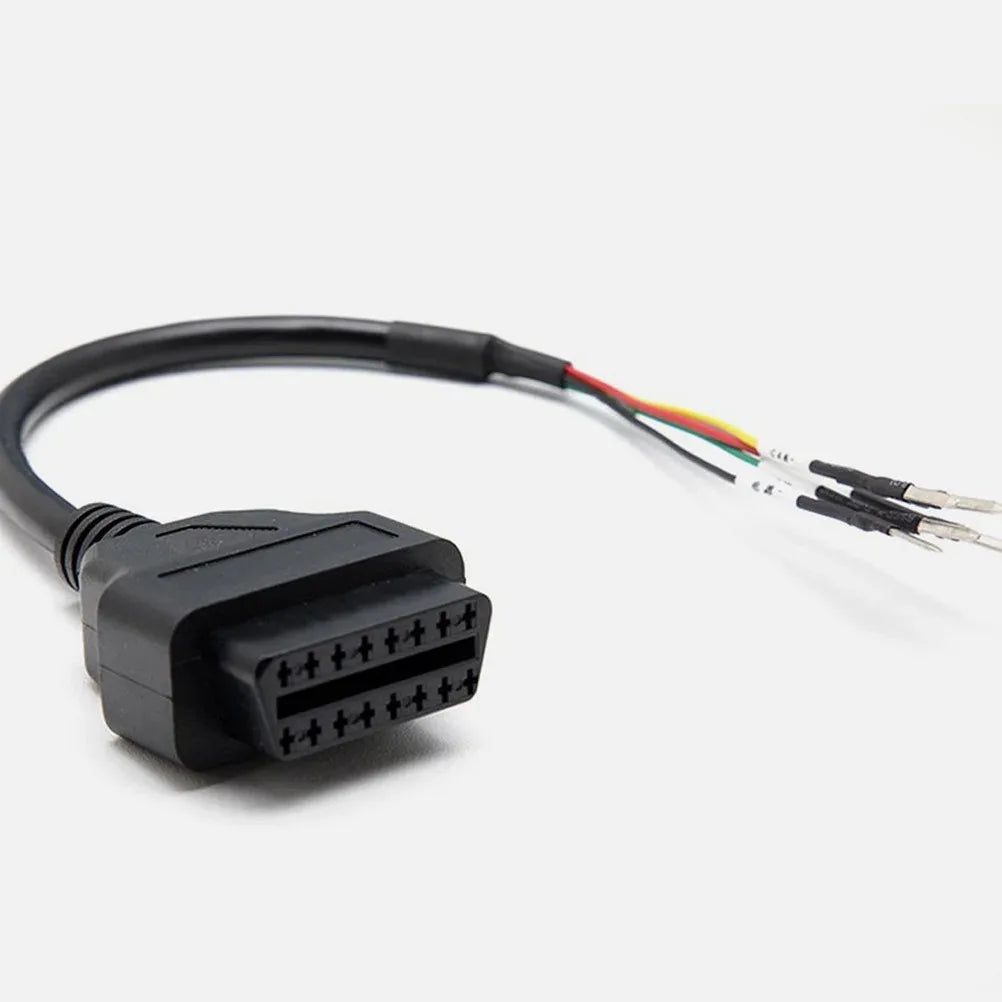 16-Pin OBD2 Female Pigtail Cable K+CAN Adapter – Car Truck Motorcycle OBD2 Diagnostic Cable Nixie Jumper Cable
