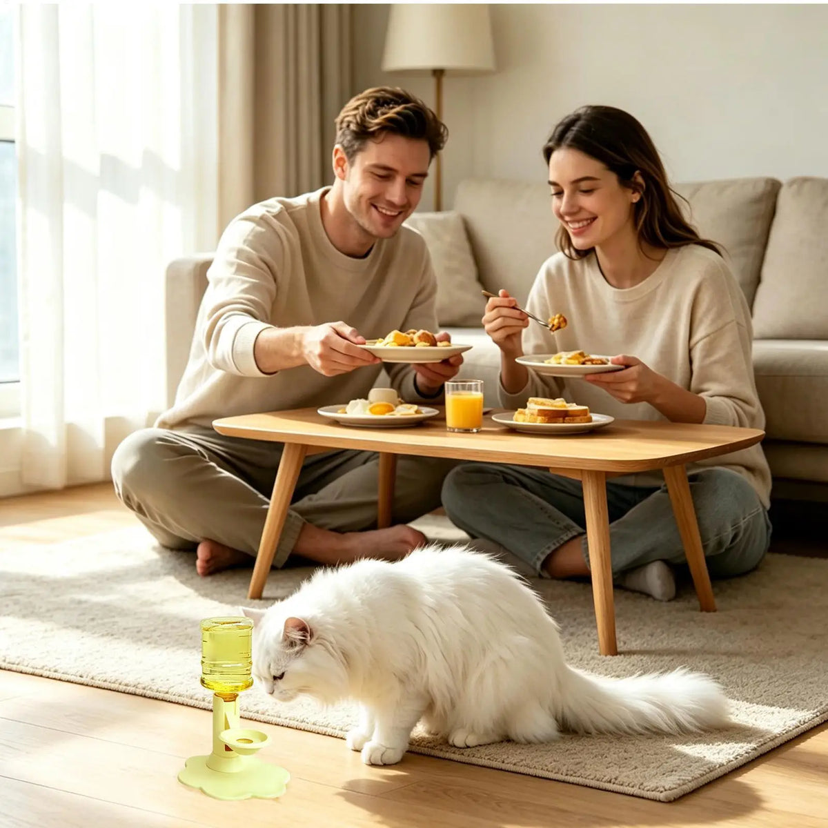 Elevated Gravity Pet Water Dispenser Stand for Cats & Dogs Pet Water Dispenser Nixie