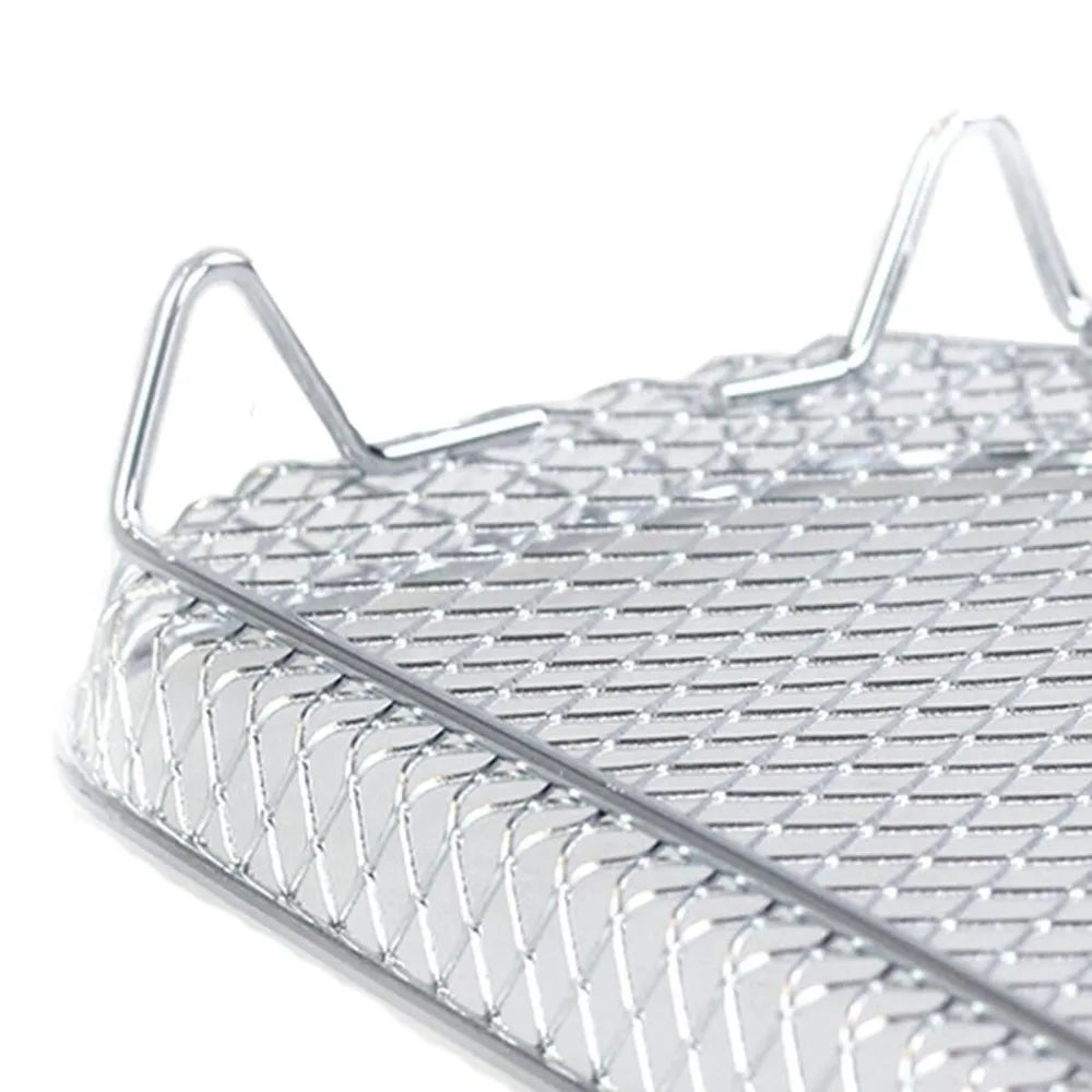 3-Layer Stackable Air Fryer Rack Set | 304 Stainless Steel Air Fryer Rack Nixie