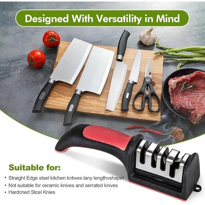 4-Stage Knife Sharpener – Tungsten, Diamond & Ceramic | Nixie Knife Sharpener Nixie