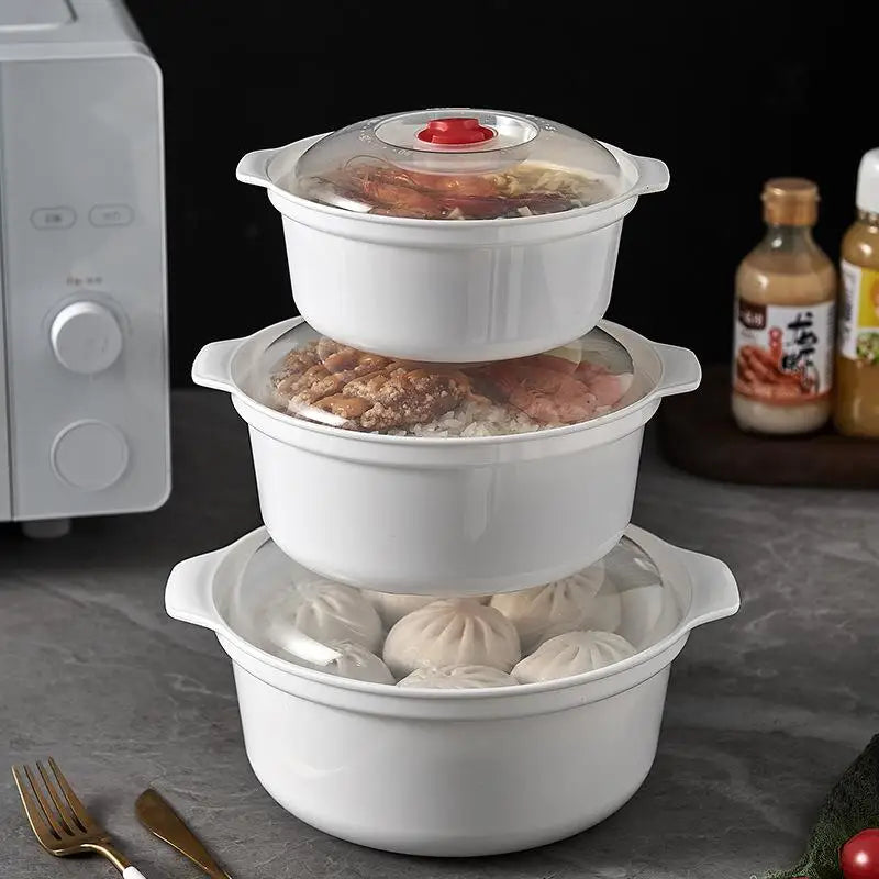 Microwave Lunch Box Set with Lid – Soup Pot & Rice Steamer Microwave Lunch Box Nixie