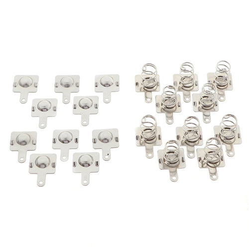 10 Pairs Metal Battery Spring Contacts for AA & AAA Batteries Battery Contact Plates Nixie One Size