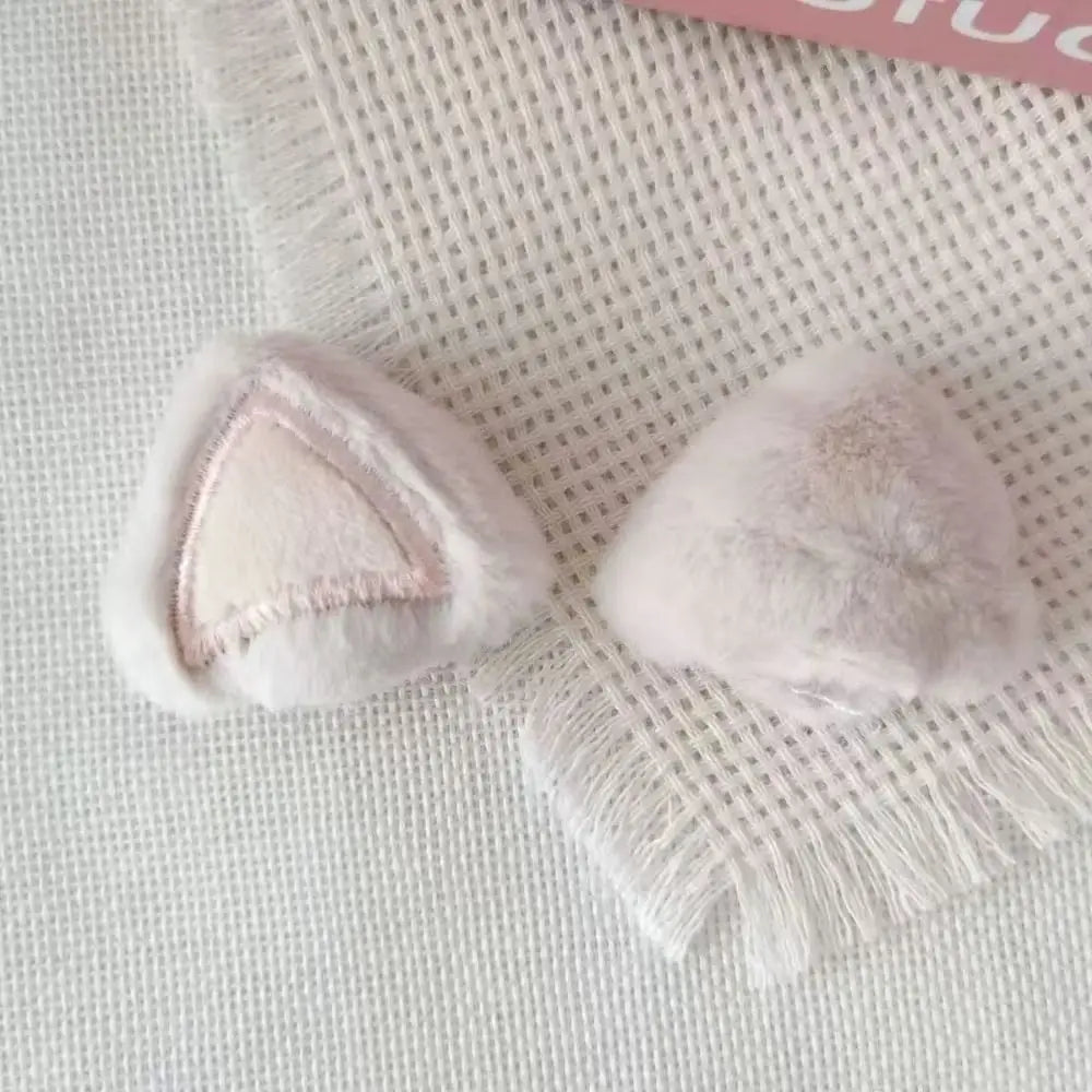 2PCS Plush Cat & Rabbit Ear DIY Patches for Hats & Headbands DIY Craft Patches Nixie