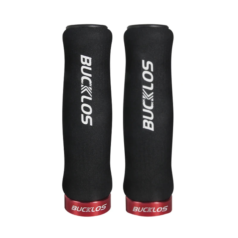 BUCKLOS MTB Lock-On Handlebar Grips – Soft Sponge Bike Grips Bike Handlebar Grips Nixie SPONGE-BLACK