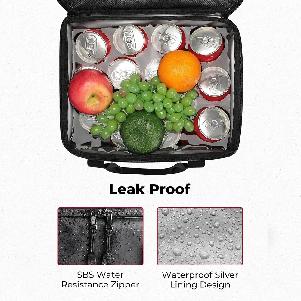 KEMITOUR 20L Motorcycle Insulated Cooler Tail Bag | Waterproof Motorcycle Cooler Bag Nixie