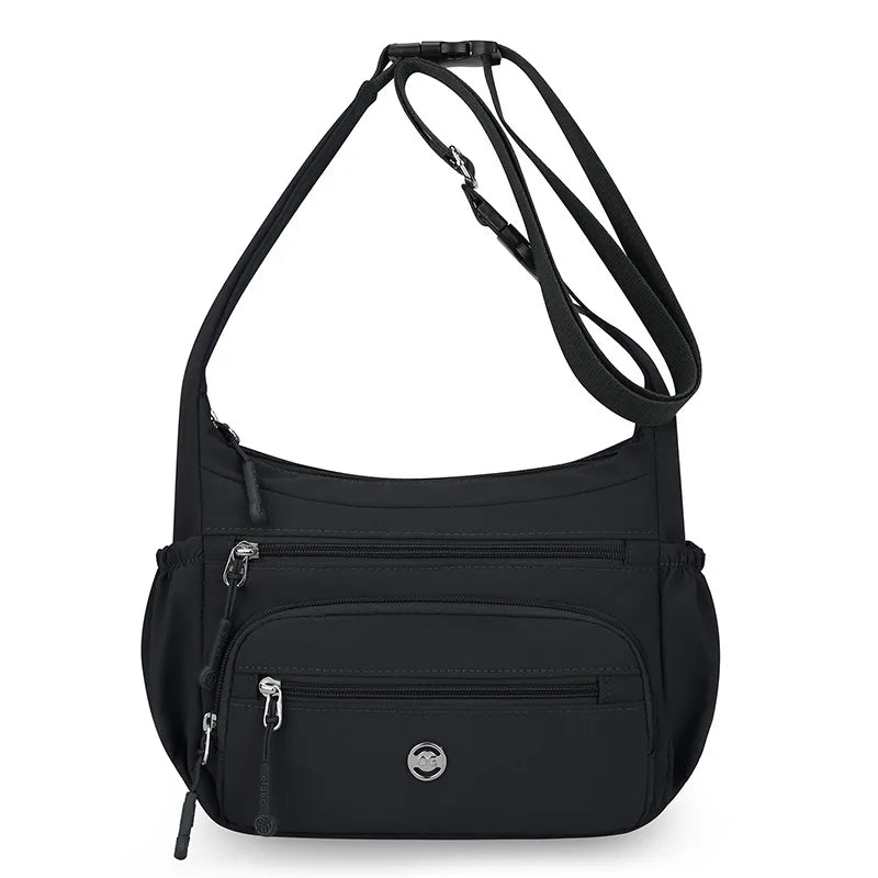 Nixie Women's Large Capacity Crossbody Bag – Lightweight Crossbody Shoulder Bag Nixie Black