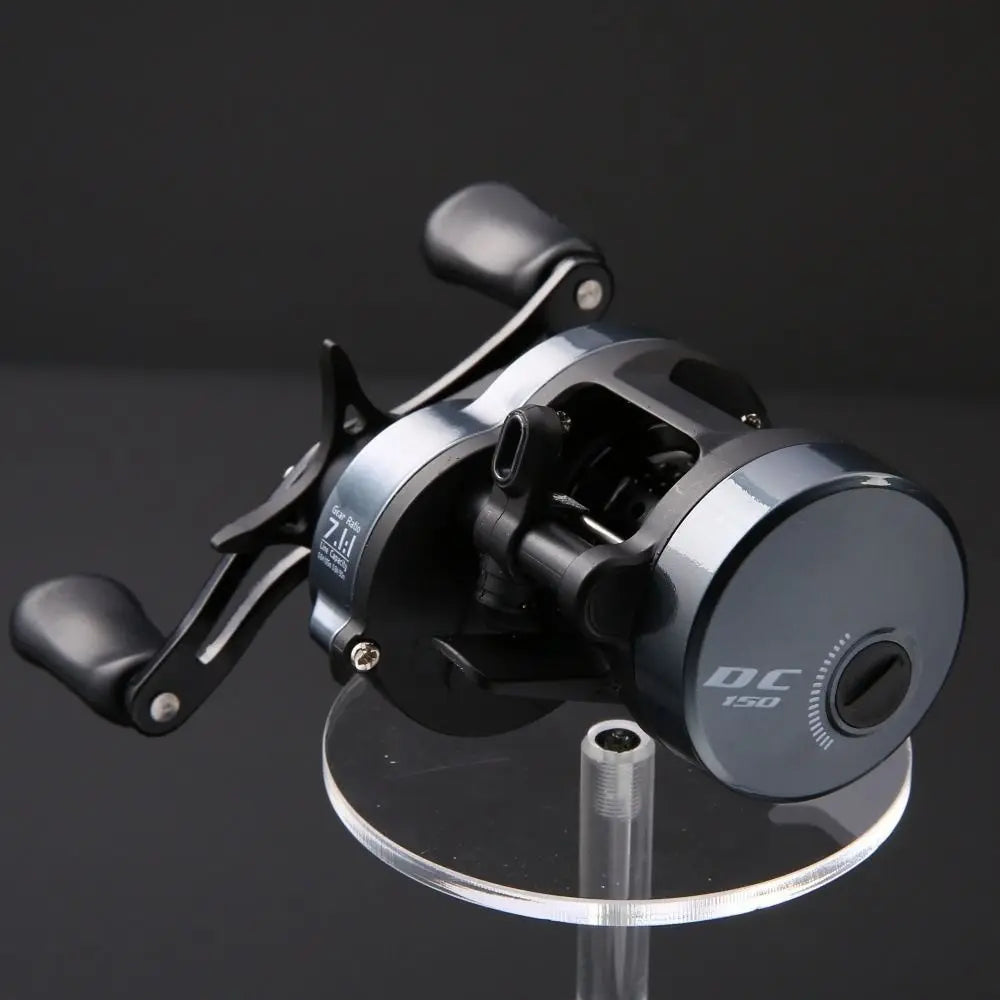 7.1:1 Baitcasting Reel 8kg Drag DC Brake 6+1 Bearings Long Cast Baitcasting Fishing Reel Nixie