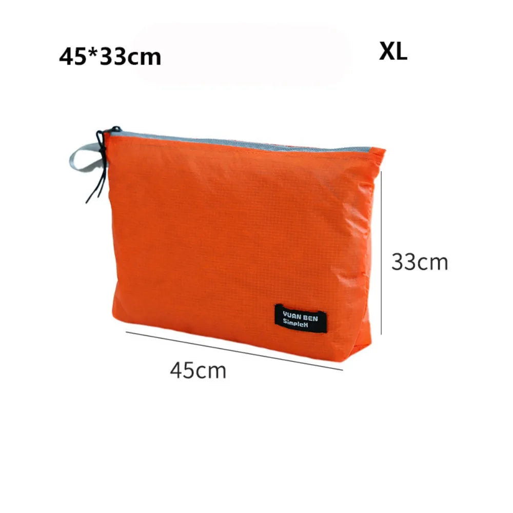 Silicone-Coated Nylon Luggage Storage Bag | Lightweight Travel Travel Storage Bag Nixie Orange XL