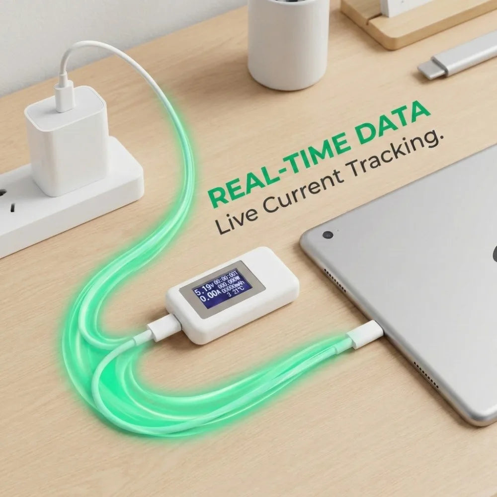 USB-C Power Meter – Voltage, Current & Wattage Digital Tester