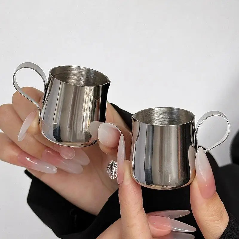 Mini Stainless Steel Milk Frothing Pitcher – 12.5ml & 30ml Milk Frothing Pitcher Nixie