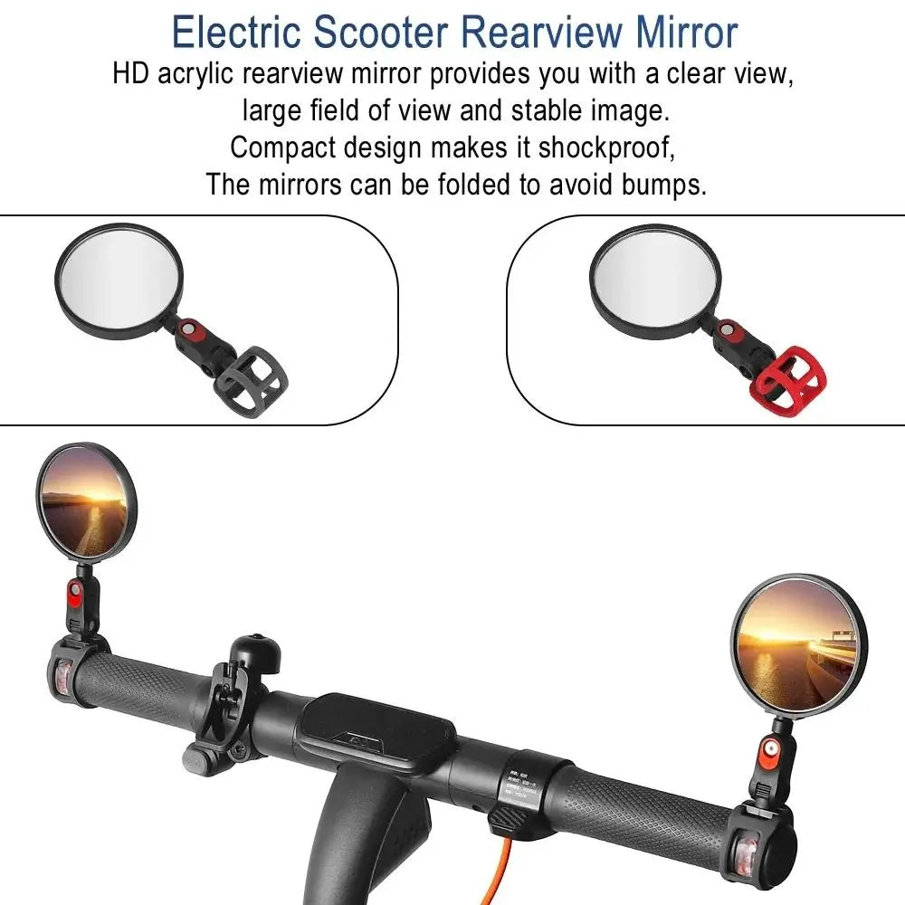 360° Adjustable Scooter Rear View Mirror – Ninebot MAX Fit