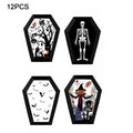 Halloween Paper Cookie Gift Boxes & Food Trays – 12 Pcs Holiday Gift Box Nixie Black 5x5x5cm