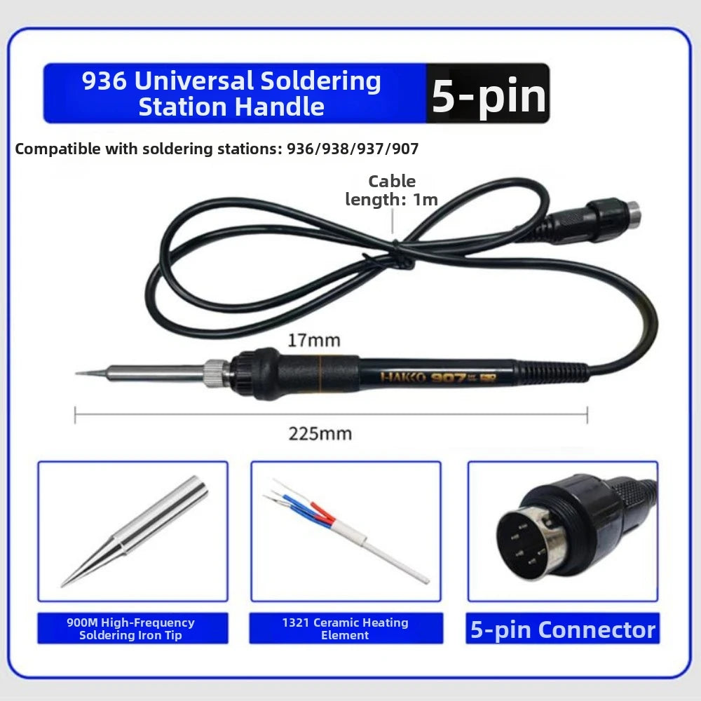 203H 60W Universal Soldering Iron Handle for 936 & 907 Stations Soldering Iron Handle Nixie