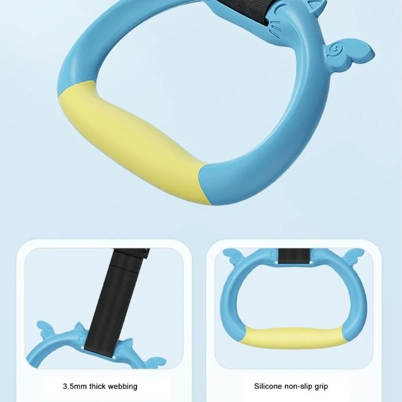 Kids Gymnastic Rings Set with Adjustable Straps | Strength Training Gymnastic Rings Set Nixie