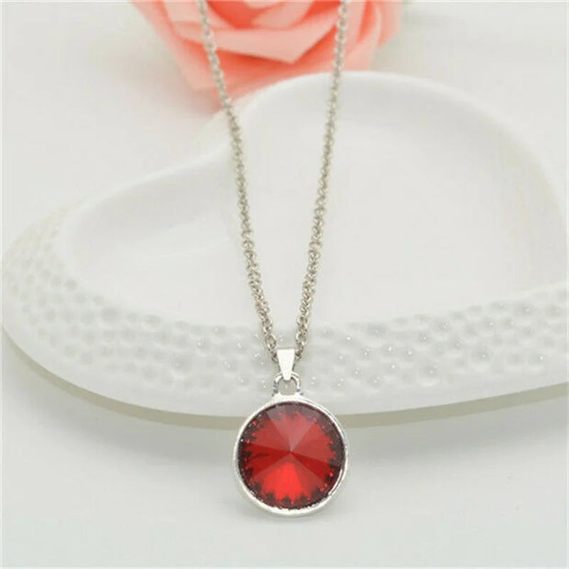 Crystal Turquoise Glass Pendant Necklace – Mood Tracker | Nixie Pendant Necklace Nixie