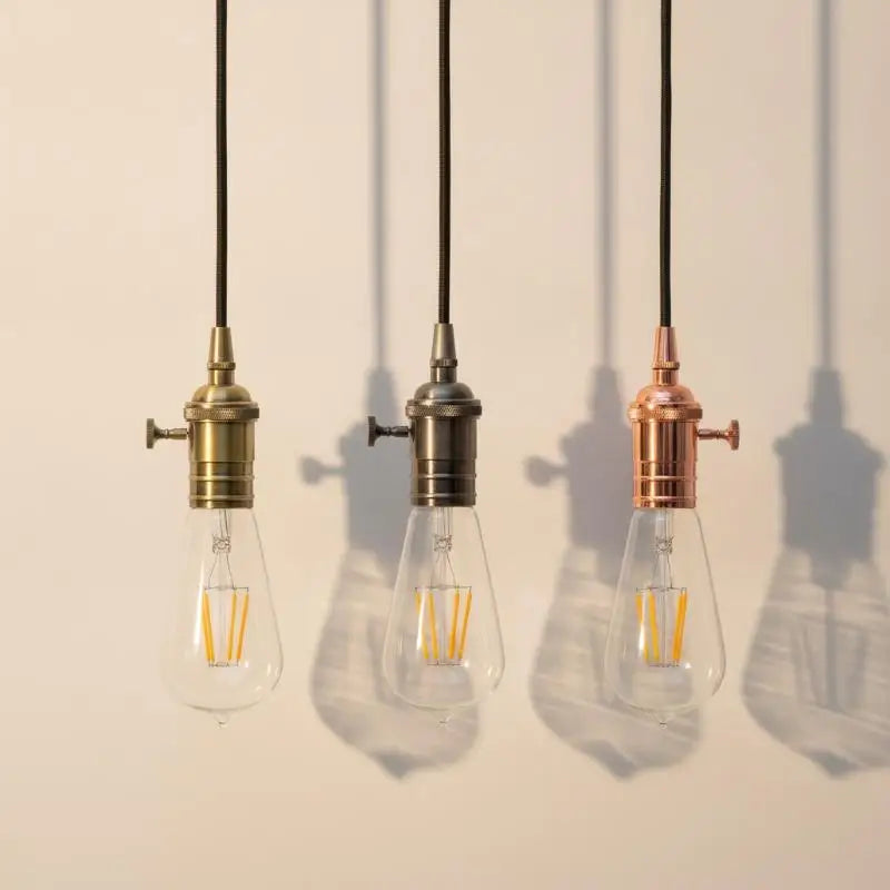 E27 Antique Aluminum Lamp Socket with Dimmer Switch | DIY Lighting