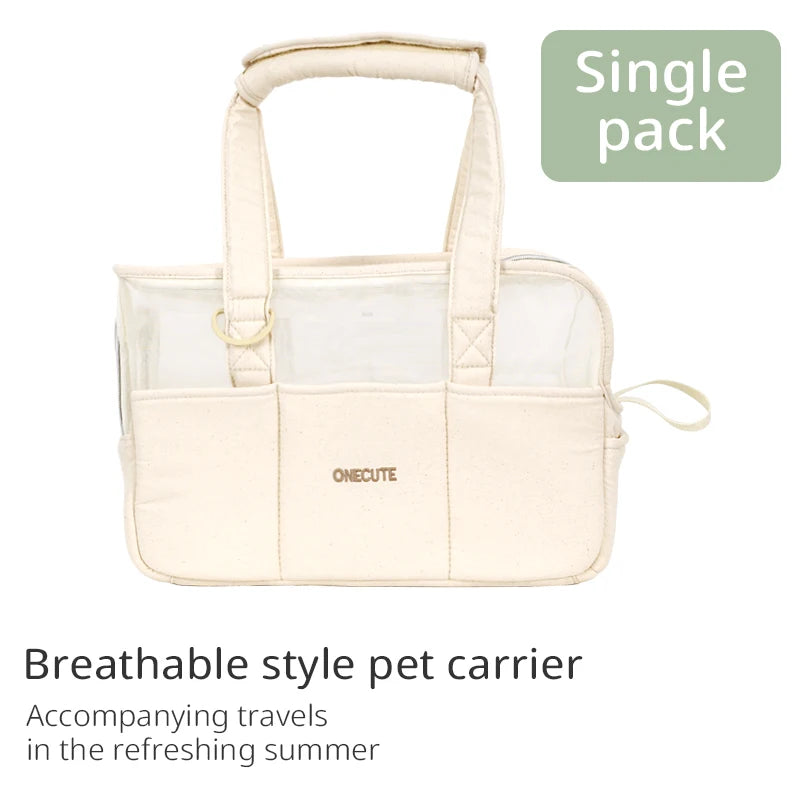 Breathable Cotton Pet Carrier Bag for Cats & Small Dogs Pet Carrier Bag Nixie bag 34x16x25