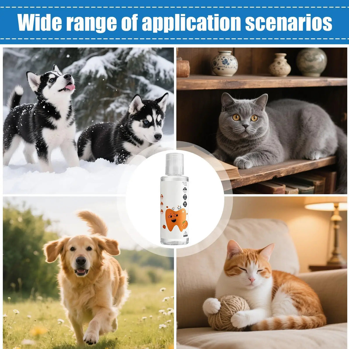 Dog & Cat Water Additive 200ml – Fresh Breath & Teeth Care Pet Dental Additive Nixie