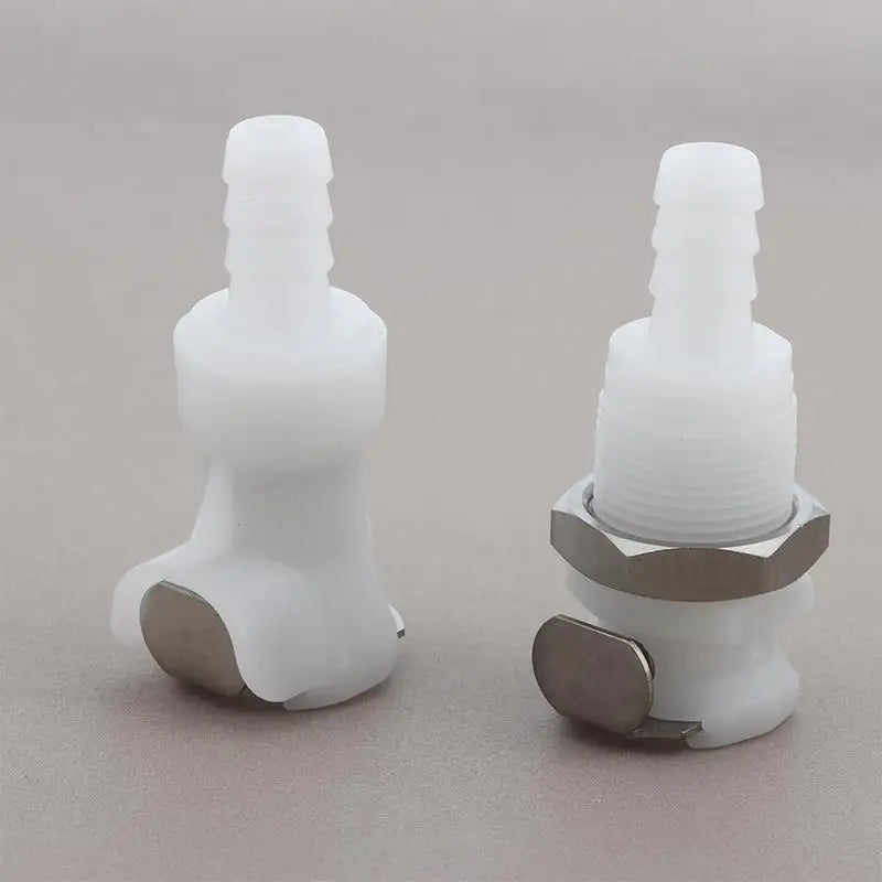 Quick Disconnect Hose Coupling 1/4 5/16 3/8 Valved Barb Connector