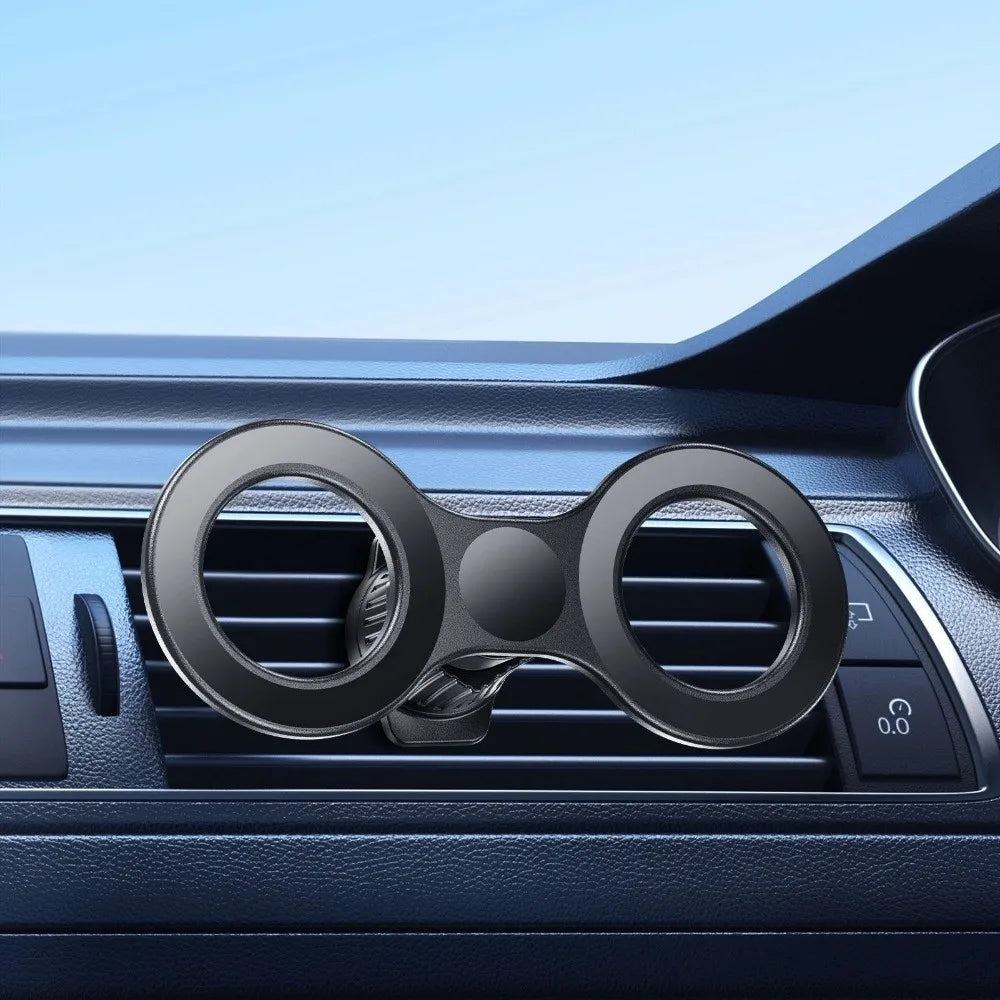 Dual Magnetic Car Phone Mount – 17mm Ball Head Holder