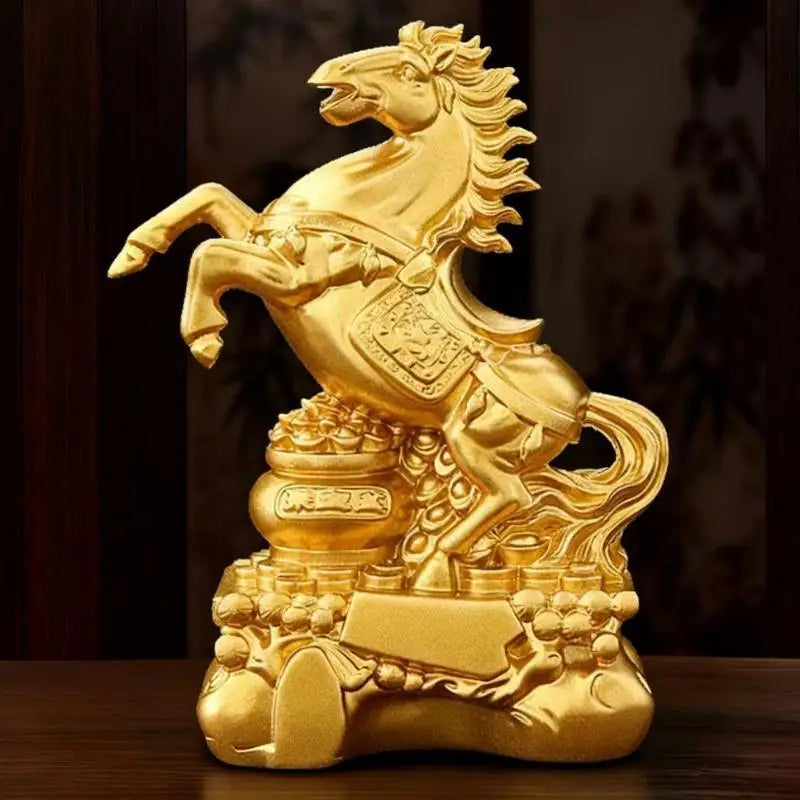 2026 Year of the Horse Feng Shui Zodiac Resin Sculpture Decorative Figurine Nixie