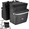 KEMITOUR 34L Bike Pannier Bags – Rear Rack with Rain Cover Bike Pannier Bags Nixie 34L Black