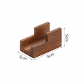 Sapele Wood U-Shaped Sushi Rack – Japanese Style Stand Sushi Serving Rack Nixie 1 Grid