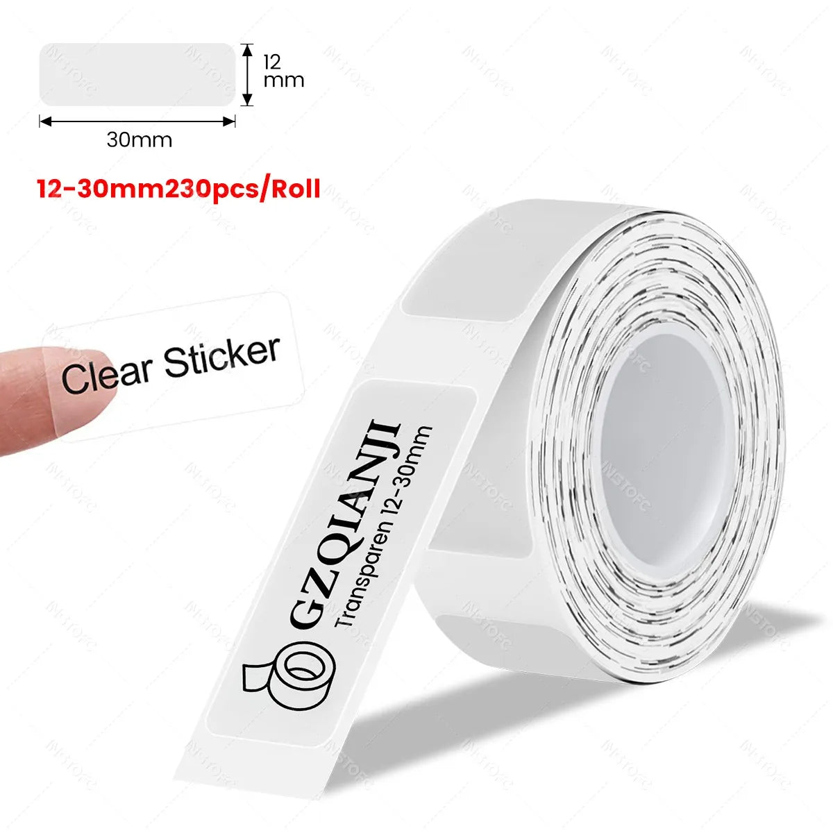 Thermal Label Tape 12–15mm Roll for Marklife P11 P12 DELI Q2 D30