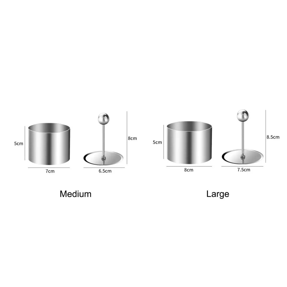 Round Stainless Steel Mold – Sushi, Onigiri & Mousse Cake