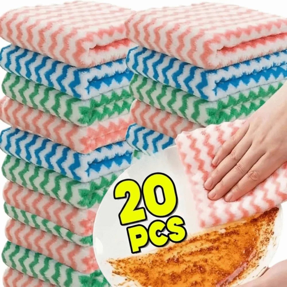 Coral Velvet Microfiber Cleaning Cloths 5/10/20 Pack Microfiber Cleaning Cloth Nixie