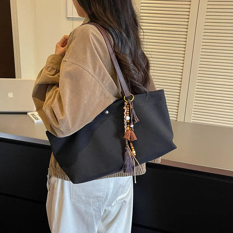 Large Canvas Tote Bag for Women – School & Daily Commute Canvas Tote Bag Nixie