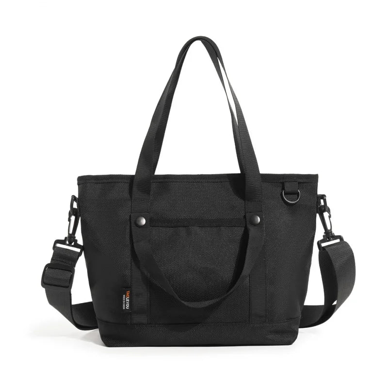 Men's Nylon Crossbody Bag Large Capacity Plaid School Tote Crossbody Tote Bag Nixie