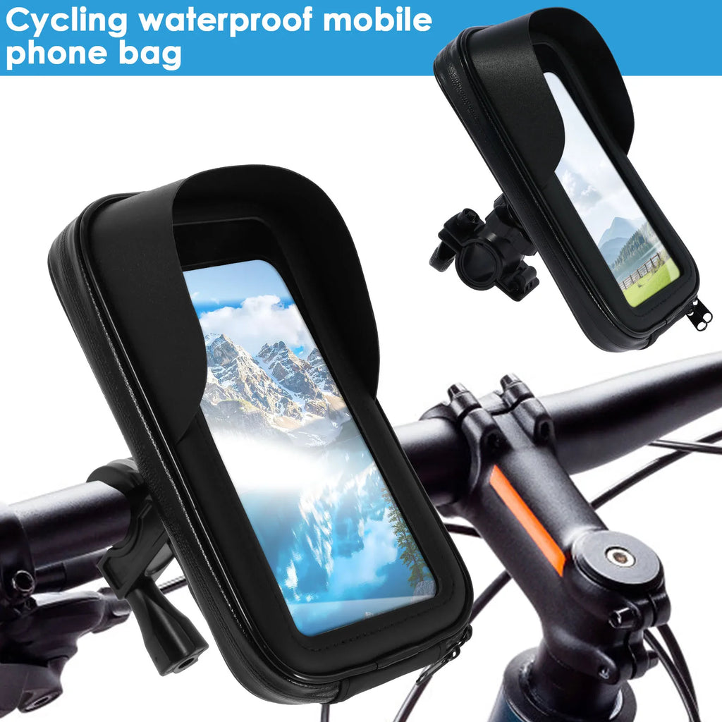 Waterproof Bike Phone Holder Bag – 360° Rotatable Handlebar Bike Phone Holder Nixie