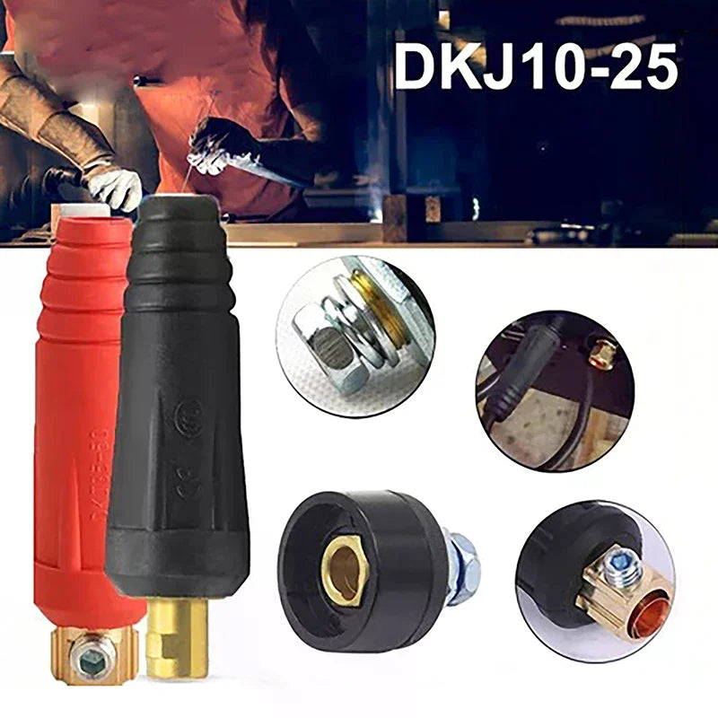 DKJ10-25 European Welding Connector Quick Cable Fitting