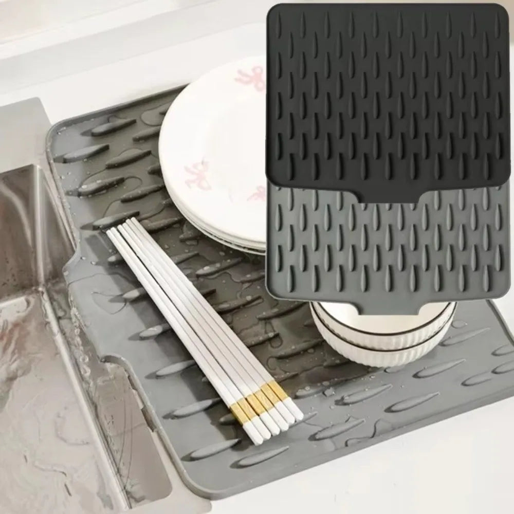 Silicone Kitchen Drain Mat – Heat Resistant & Non-Slip Kitchen Drain Mat Nixie