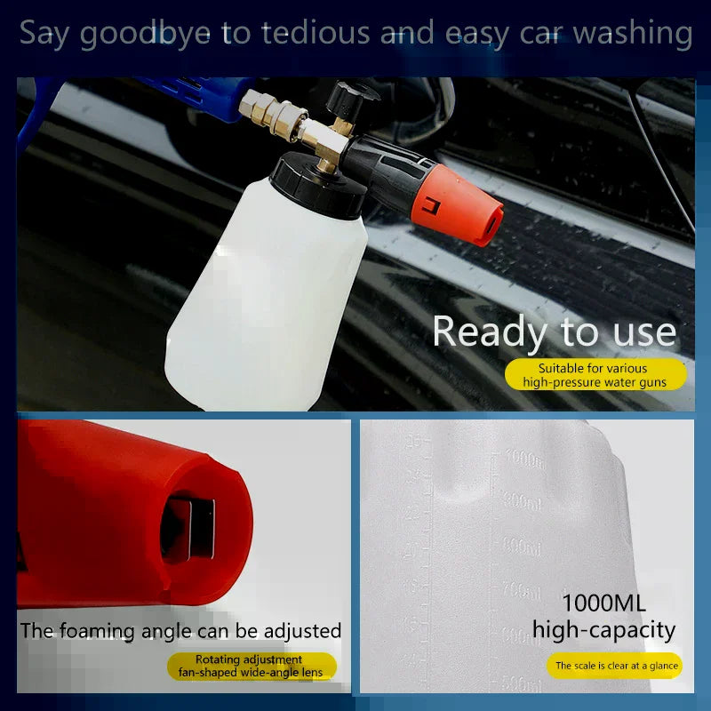 Snow Foam Lance 1L – 1/4" Quick Connect Pressure Washer Gun Snow Foam Lance Nixie