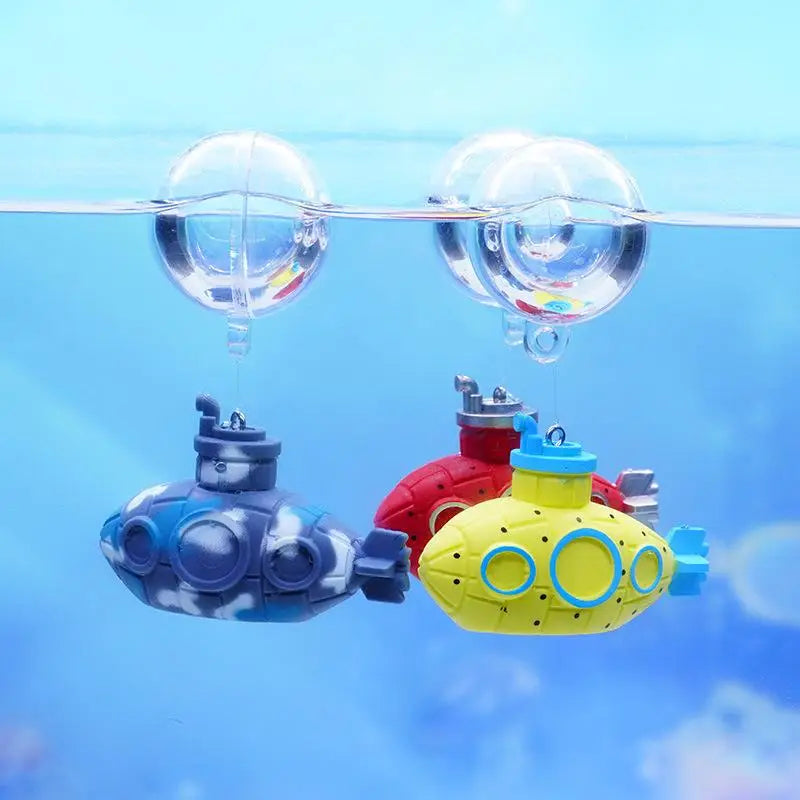 Floating Shark & Submarine Fish Tank Decorations – PVC Ornaments Aquarium Decoration Nixie