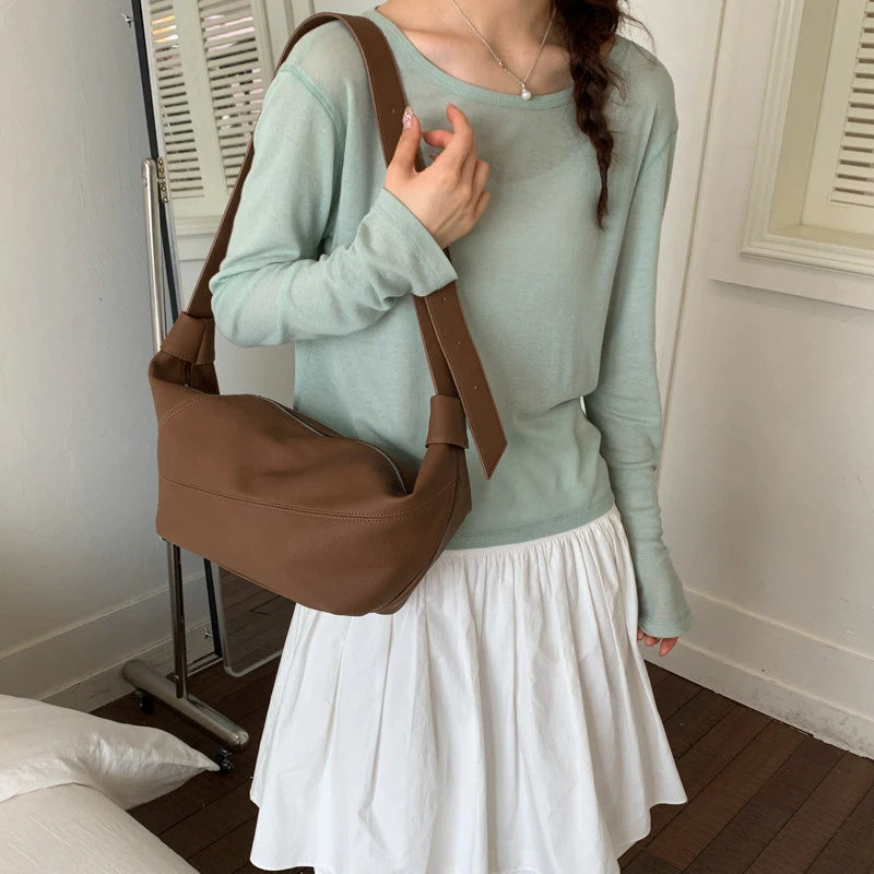 Nixie Minimalist Large Crossbody Shoulder Bag for Women Crossbody Shoulder Bag Nixie